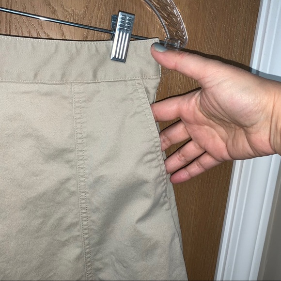 L.L.Bean Classic Fit A-Line Khaki/Tan Skirt, 6 - Picture 3 of 8